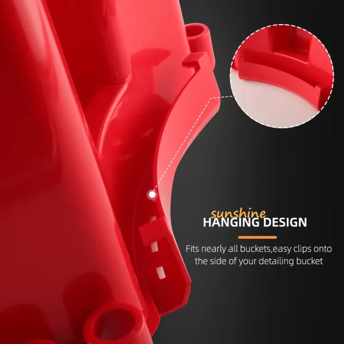 SS Exterior Hanging Organizer Bucket Tool Towel Brush Storage Wash Bucket Parking Lot Car Wash Hanging Bucket Tool