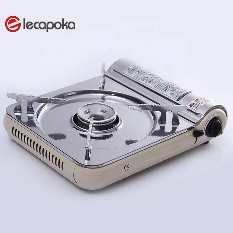 china wholesale stainless steel camping gas stove outdoor portable butane gas stove butane