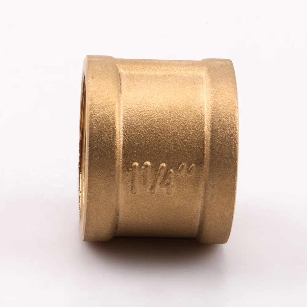 BSPT female brass union thread fittings round sleeve for water pump component