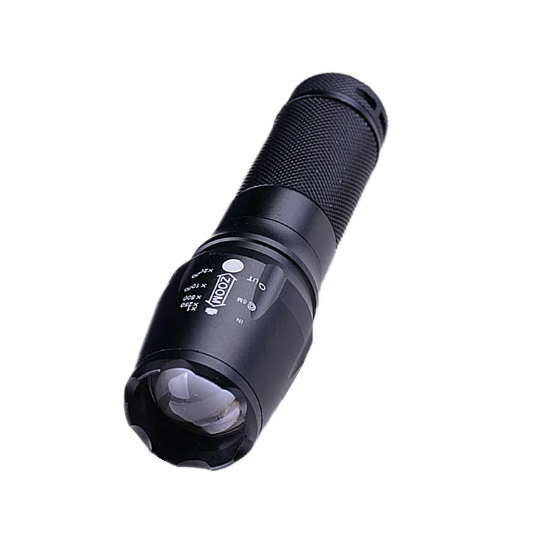 Wholesale G700 aluminum Rechargeable Flashlight 1200-lumen xm-l T6  Led Bulb Pouch Outdoor strong Torch light for bike