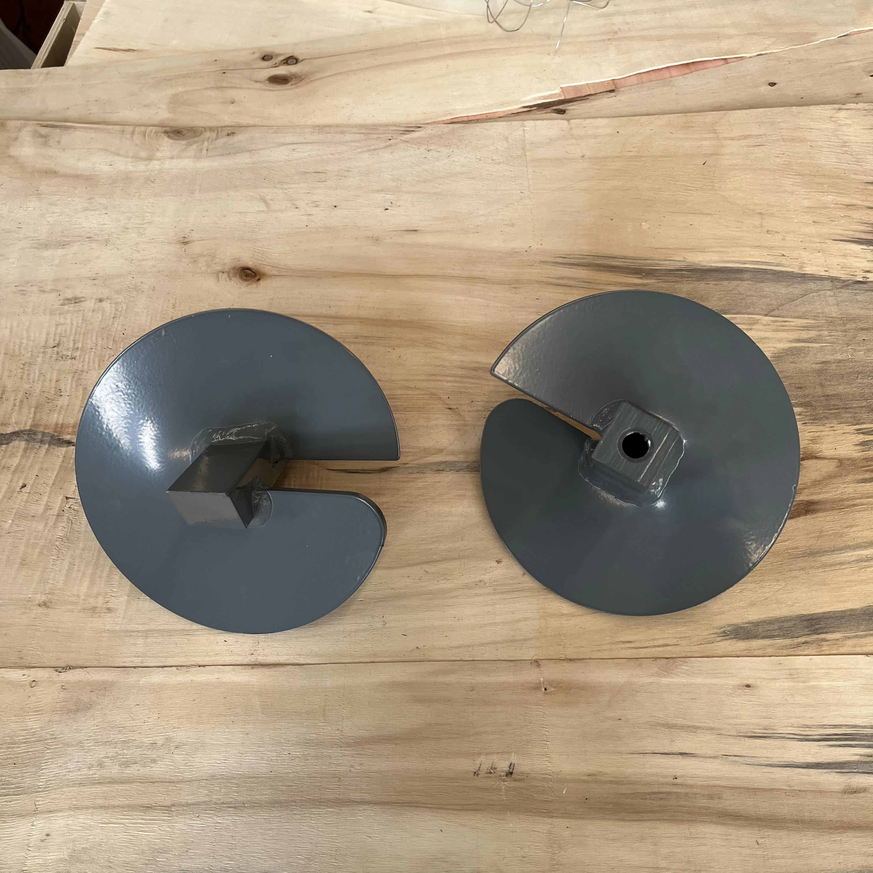 Carbon Steel Single Solid Square Hub Helix Power Driven Helical Ground Anchor