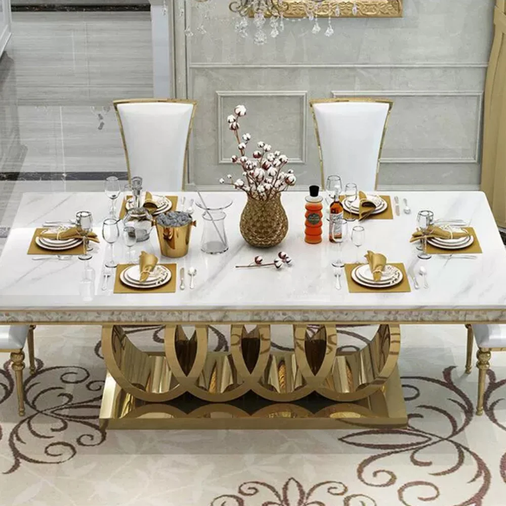 Saving Space Cheap Center Stone Table Set Makeup Mirror Luxurious Dining Table Italian Design Corner Side Table