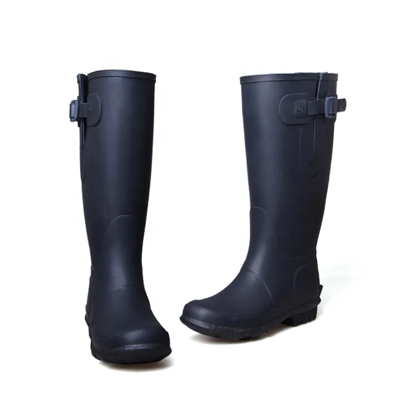  3539 Natural rubber rain boots safety gunm
