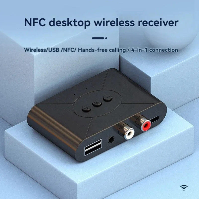 5 3 беспроводной BT hifi аудио приемник NFC адаптер AUX выход RCA мобильные телефоны USB-плееры усилитель звука динамик