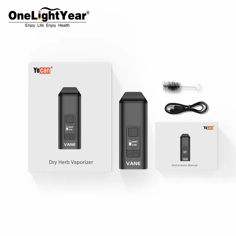 Original  OLED Display 1100mah battery dry herb vape pen yocan vane