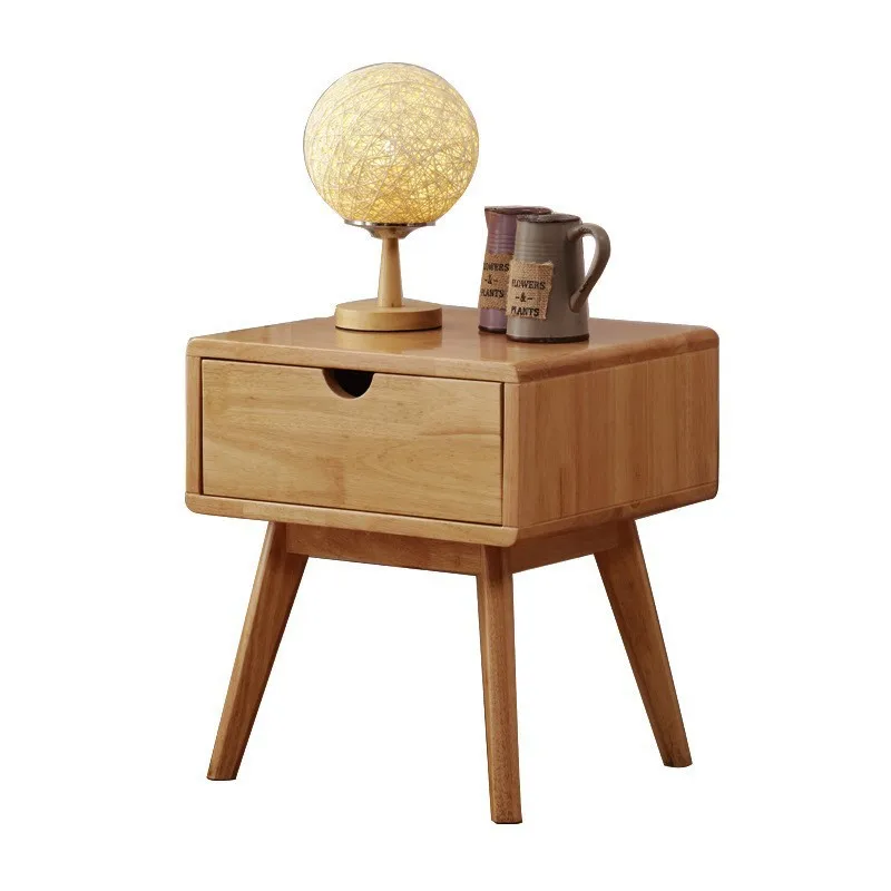 Solid wood bedside table simple modern home small apartment bedroom bedside table apartment hotel storage cabinet