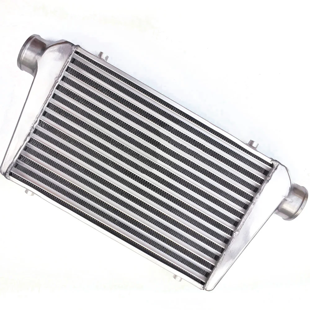 AUSO 300x160x65mm Universal Turbo Plate Intercooler OD=65mm Car Front Mount Aluminum Intercooler