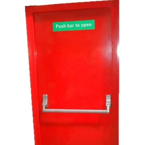 ZHTDOORS Superior Quality Custom UL Standard 120 Minute Multi Purpose Commercial Emergency Fire Exit Single Door With Push Rod