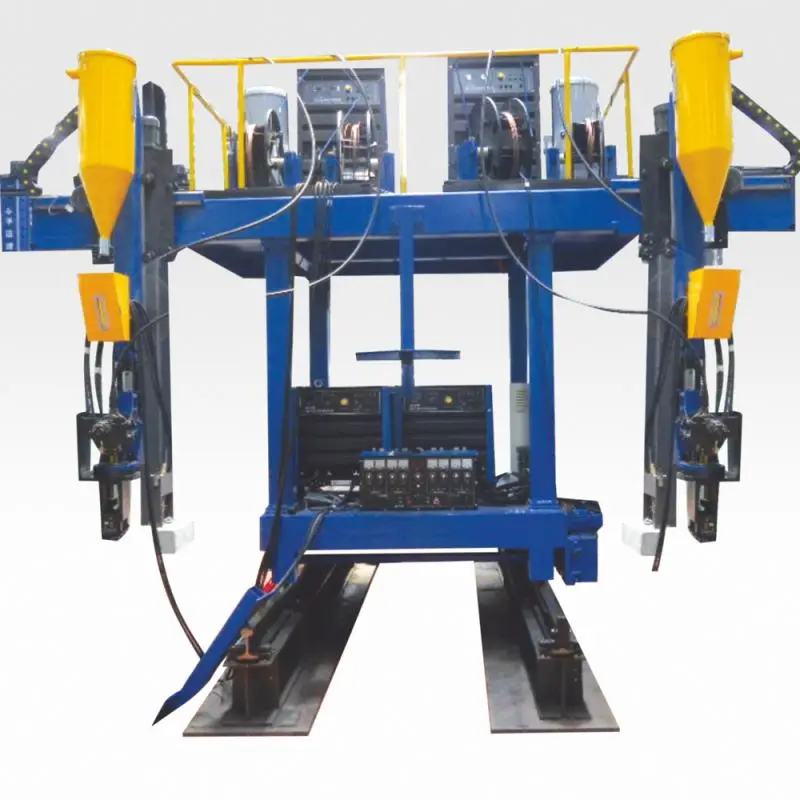 Portable h beam assembly welding straightening automatic submerged arc welding machine