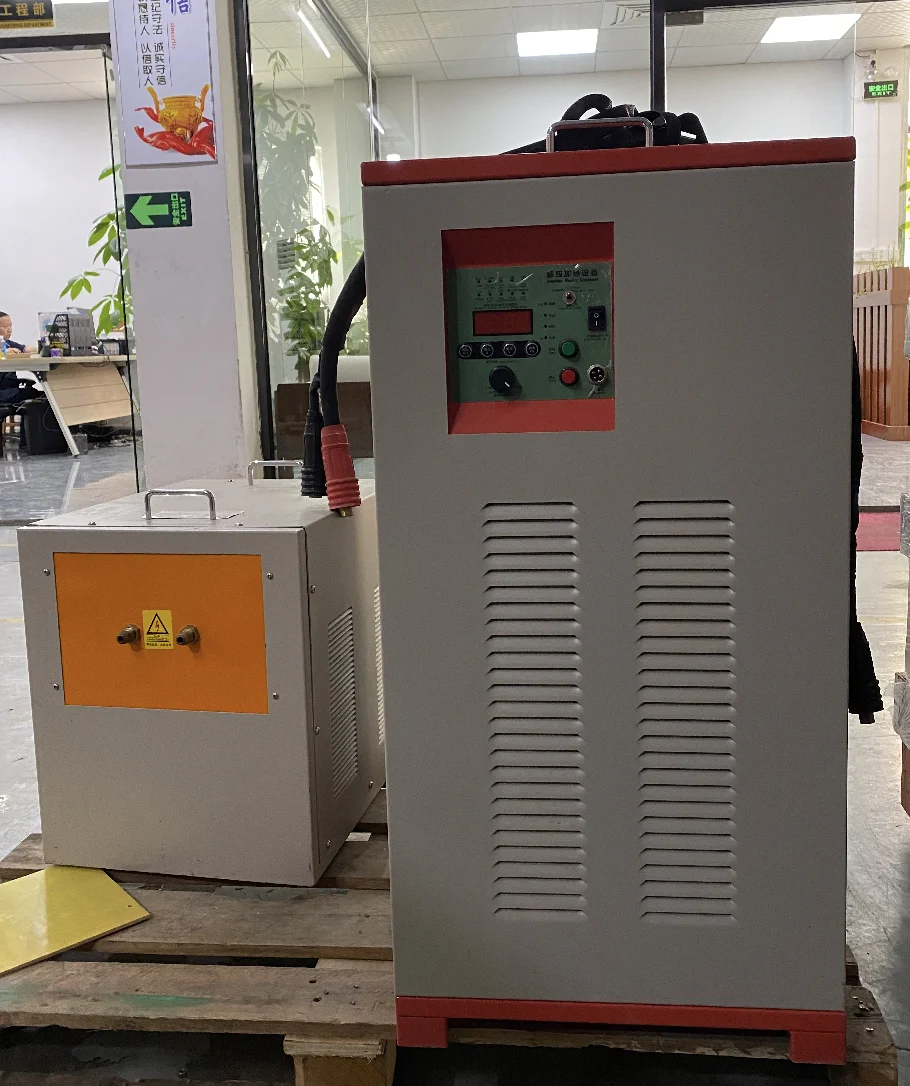 Medium frequency induction heating equipment for copper heating and forging metal 110KW