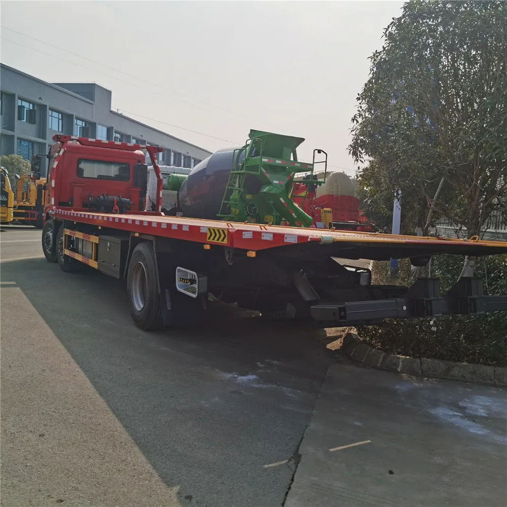 12ton towing capacity 9.6m length tilt tray bed wrecker with 10ton hydraulic winch