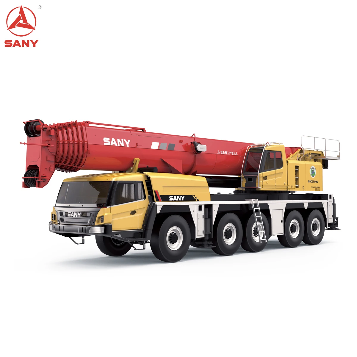 
SAC2500S SANY All Terrain Crane 250 Ton Lifting Capacity U-shaped high-strength structural steel boom Length 73m 