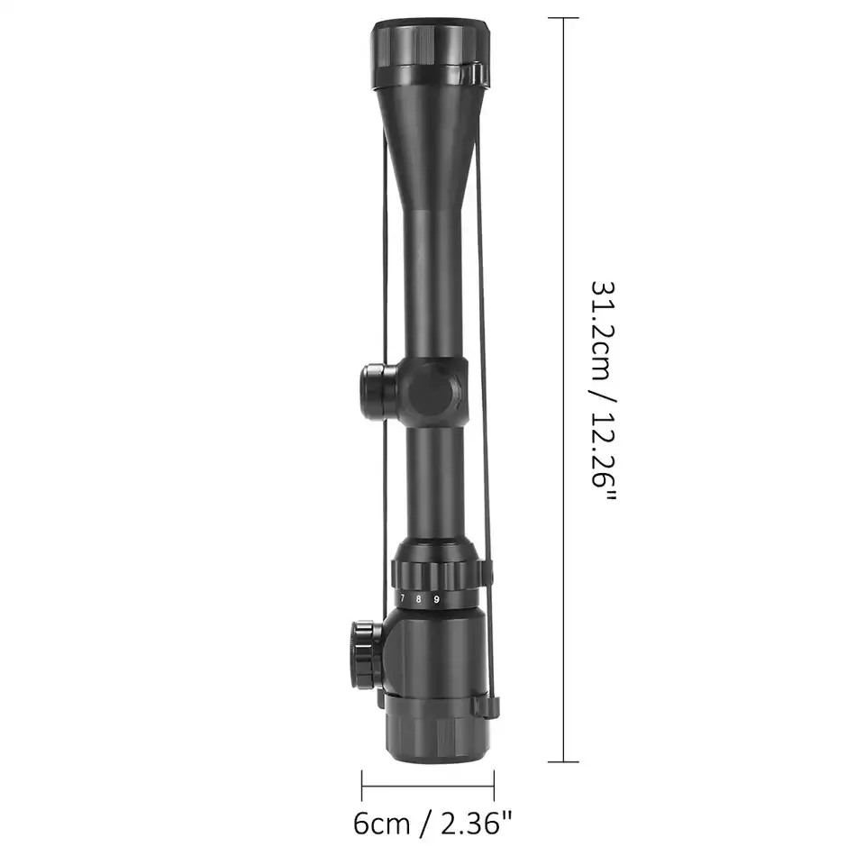 Оптический прицел DREAMY ANT 3-9x40, охотничий прицел 1/4 дюйма, регулировка 25,4 мм, прицел для винтовки с широким углом обзора с креплением для пневматического ружья