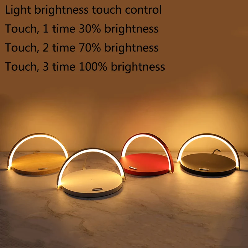  New Technology LED Table Desk Lamp Wireless Phone Charger Reading Light