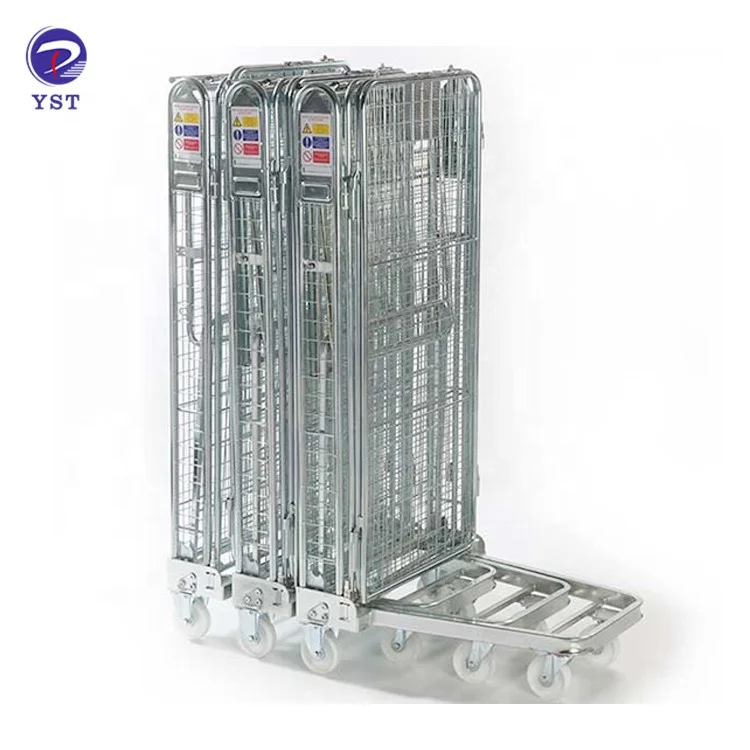  Warehouse logistic cargo storage folding nestable portable steel buy roll