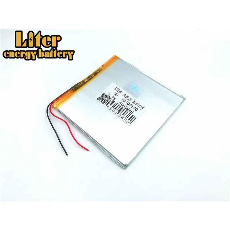 3 7 V 6000mAh 40100100 аккумулятор планшетный ПК компьютер универсальный бренд перезаряжаемой литий-полимерной