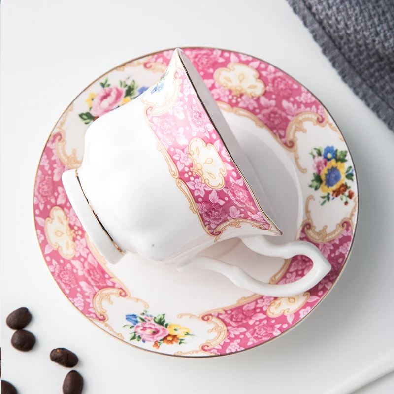 Vintage German Porcelain Ceramic Tea and Coffee Cup Set