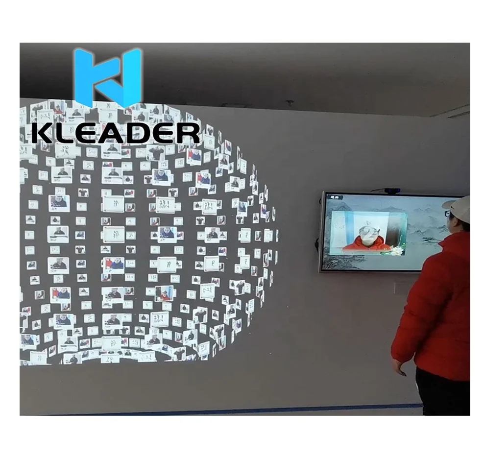 interactive projection 3D photo picture touch screen dynamic radar wall games system interactive wall