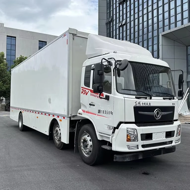 outdoor live events are with lighting and audio systems Mobile stage truck vehicle