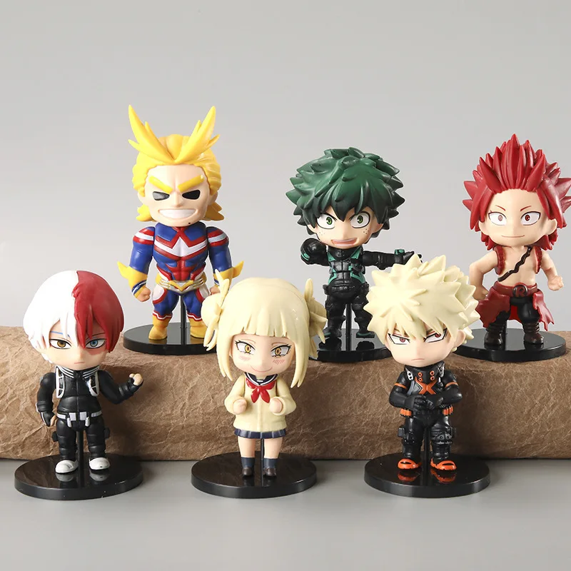 Милые фигурки Bakugou Katsuki из ПВХ набор героев мультфильмов аниме игрушки оптом