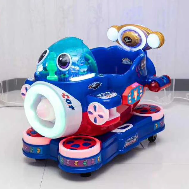 LYER2338Thunder coin operated airplane ride, Plastic mall kiddie rides, new mall rides for sale on stock
