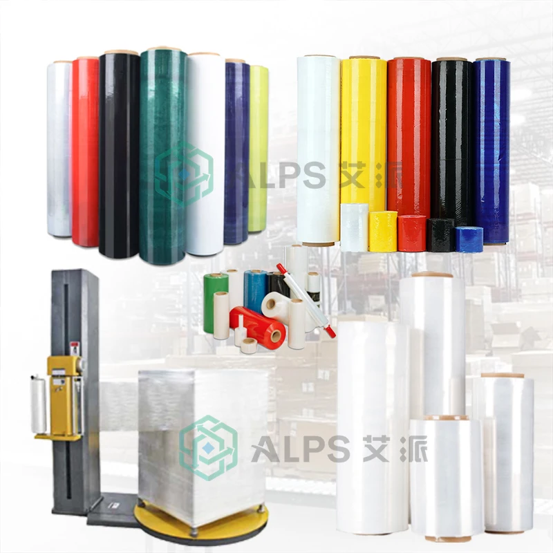 
Alps Lldpe Stretch Pallet Wrap Film Roll Biodegradable Hand Use Stretch Film Clear Pe Stretch Film for Shrink Wrap 