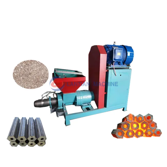 Extruder briquetting equipment coffee grounds husk briquette machine