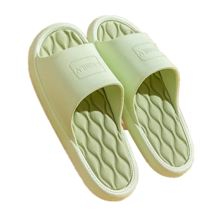 Slippers outside wear indoor home home couple thick bottom bathroom bath non-slip slippers women
