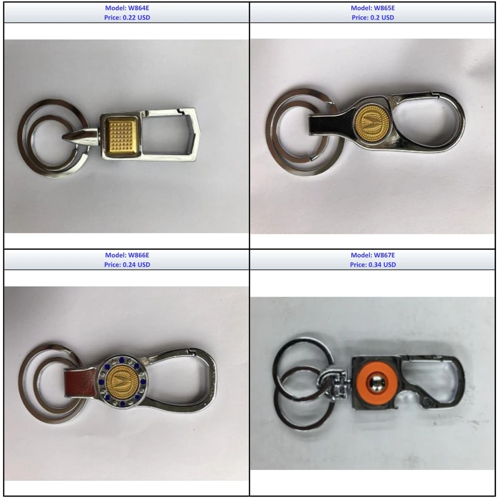 Key Holder New Design Premium Key Ring Promotional Gift Double Rings Car Keychain Custom Logo Metal Key Chain