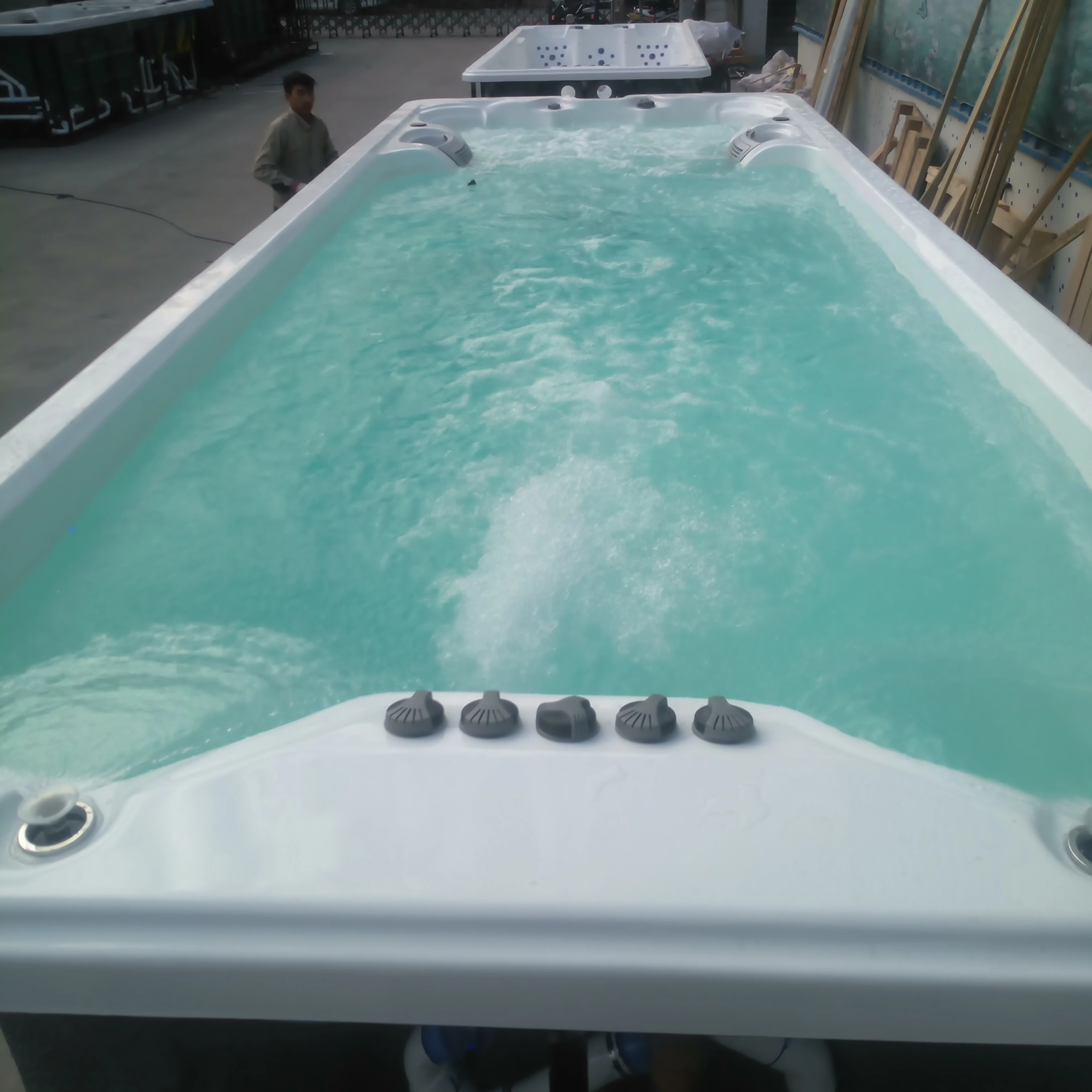 2020 5,8 м venus 2000 наземный бассейн бесконечный Плавательный Бассейн Джакузи наружные плавательные ванны и джакузи с крышкой