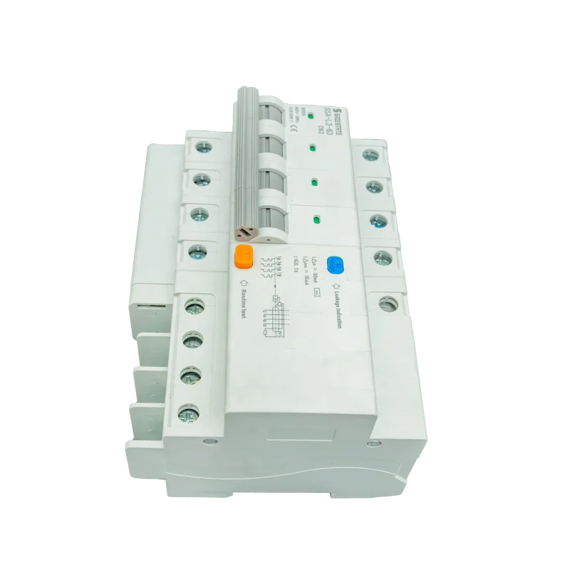 Утечка земли 63A автоматический выключатель защита от перегрузки Регулируемый 4-полюсный прерыватель утечки земли