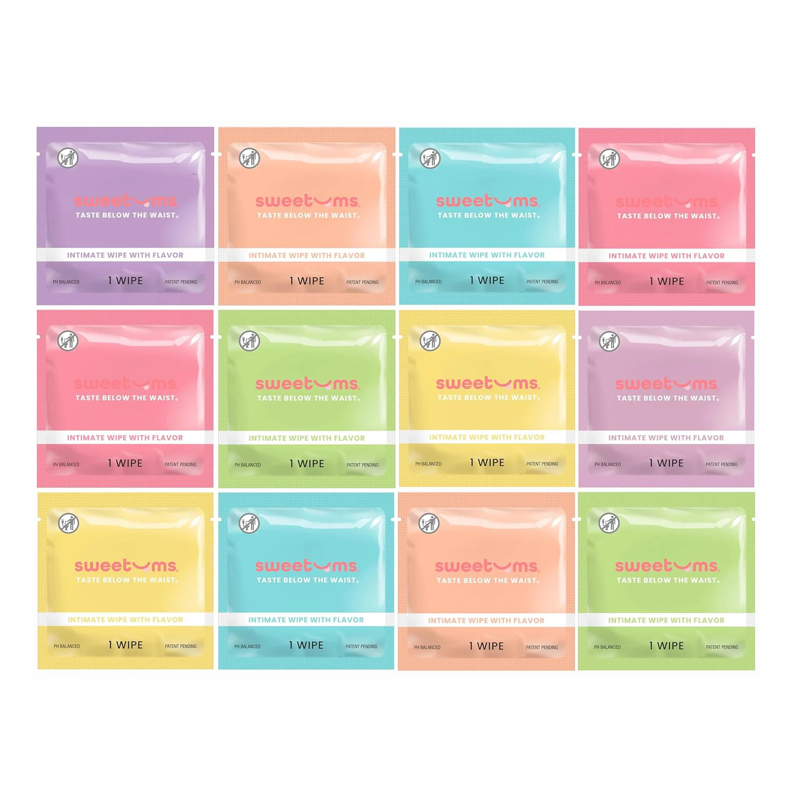 Travel Pocket Flavored Feminine Intimate Wipes PH Balance Intimacy Cleansing Wipes