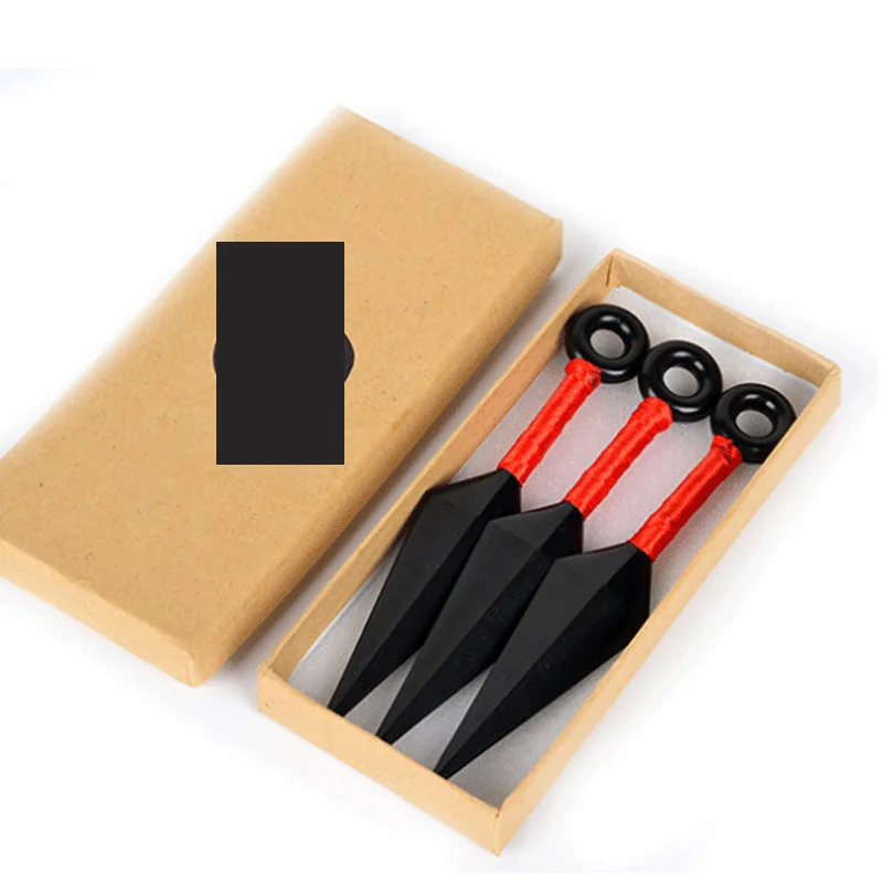 3PCS/SET 14CM Anime Kunai Accessories Akatsuki Namikaze Minato Cosplay Itachi Pain tobi obito japanese Plastics Kunai Toy