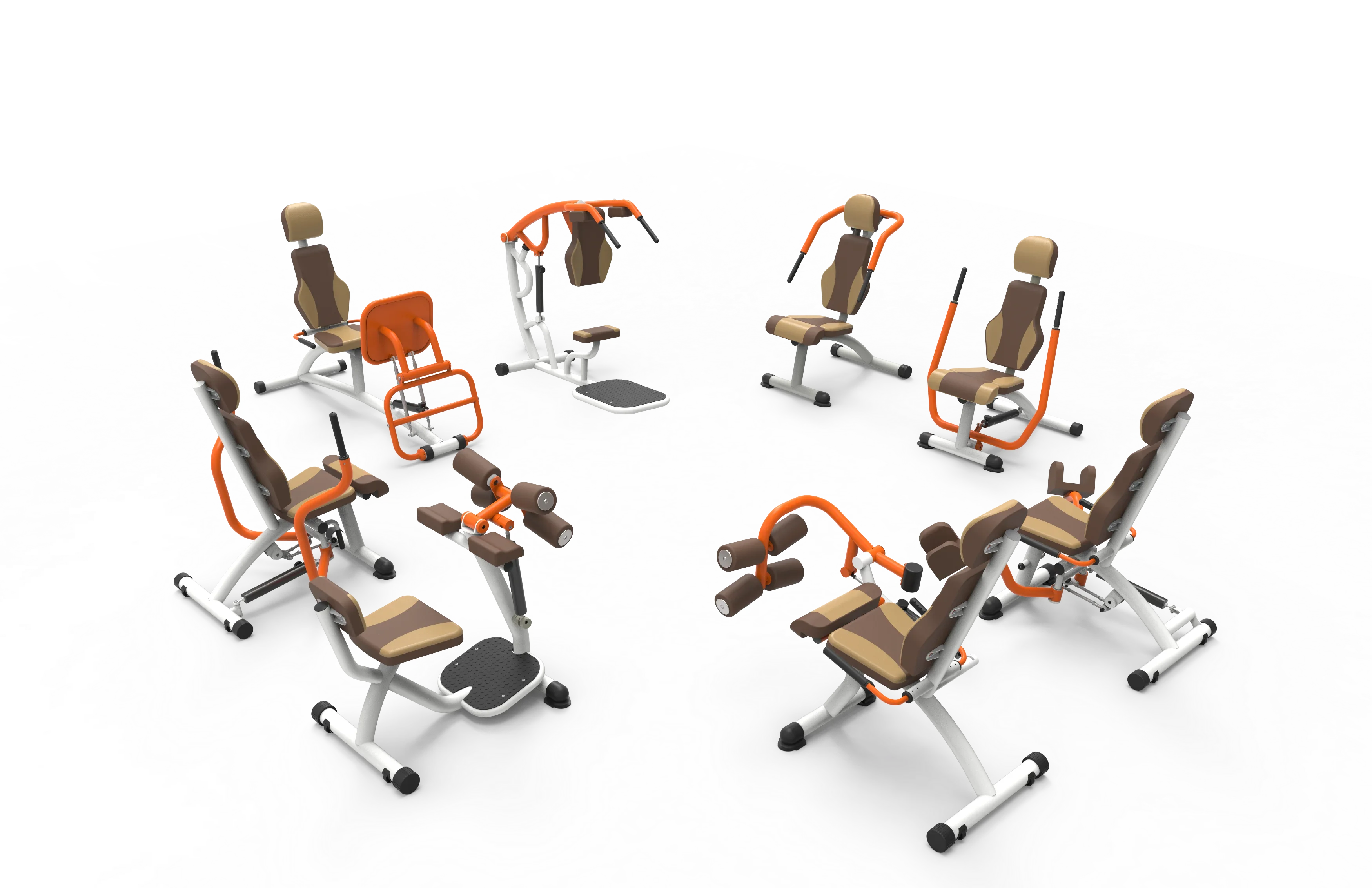 Top Quality Seated Leg Press Trainer Indoor Hydraulic Exercise Equipment for the Middle-age & Elderly people Leg Press/Leg Curl