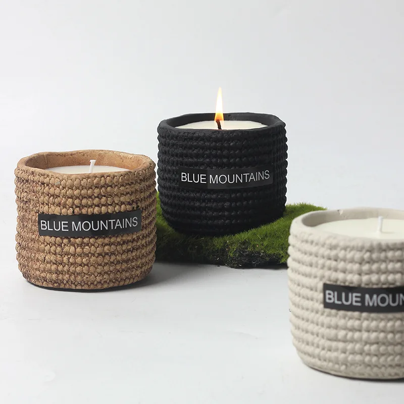 Пользовательские Envases Para Velas пустые керамические цементные свечи сосуды уникальные