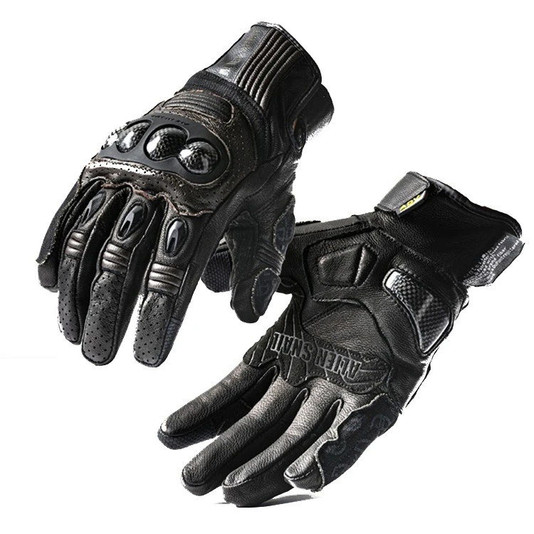 Cheap Price Genuine Leather Men Motorbike Gloves Riding Racing Safety Gloves Motorcycle Gloves