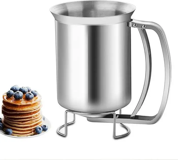 6.5 Cup type large capacity food grade stainless Steel cream batter separator with squeeze handle Switch control