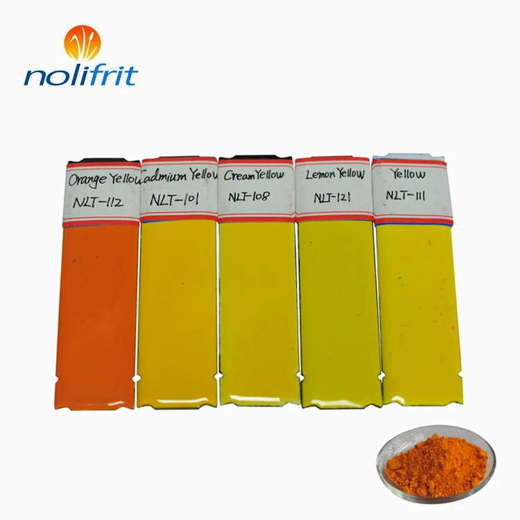 Noli yellow enamel pigment powder for enamelware/kitchenware porcelain signage