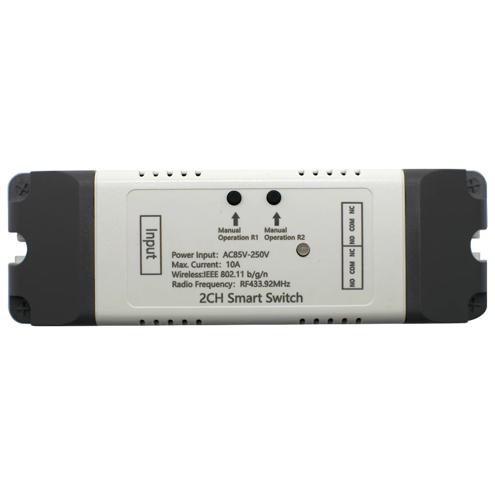 EWeLink умный выключатель 2 канала Wi-Fi реле затворных дверей выключатель постоянного тока 7-32V/AC 85-250V Мотор Занавес переключатель с автофиксацией/шаговым управлением с автоматической блокировкой