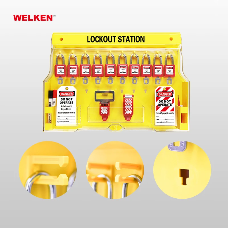 Marst Tianjin Supplier Industrial Wall Shelf Lockout Station for Industrial Lockout