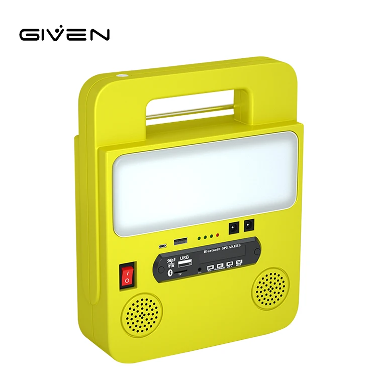 Factory Direct Sale Aluminum PC USB Charger IP65 Waterproof FM Portable Solar LED Radio Lamp