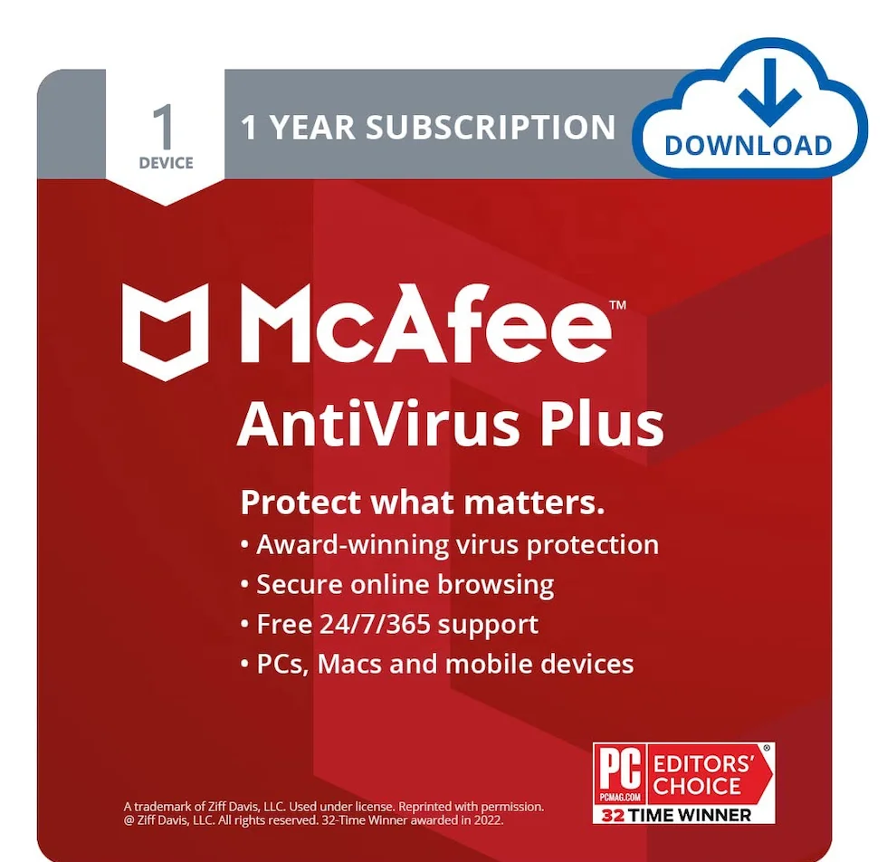 Онлайн-доставка электронной почты 24/7 McAfee антивирусное устройство 2022 неограниченные устройства 1 год подключения ключей программное обеспечение безопасности код