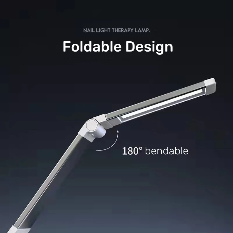 MyBeautyNails Soft Gel Nail Tip Extension Gel X Tip Professional Foldable Rechargeable Cordless Flash Cure Nail Table Lamp