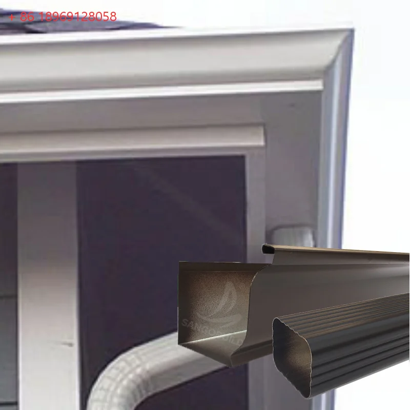 Pakistan rainwater gutter stainless steel rain gutter decorative downspouts for Roof Rainwater