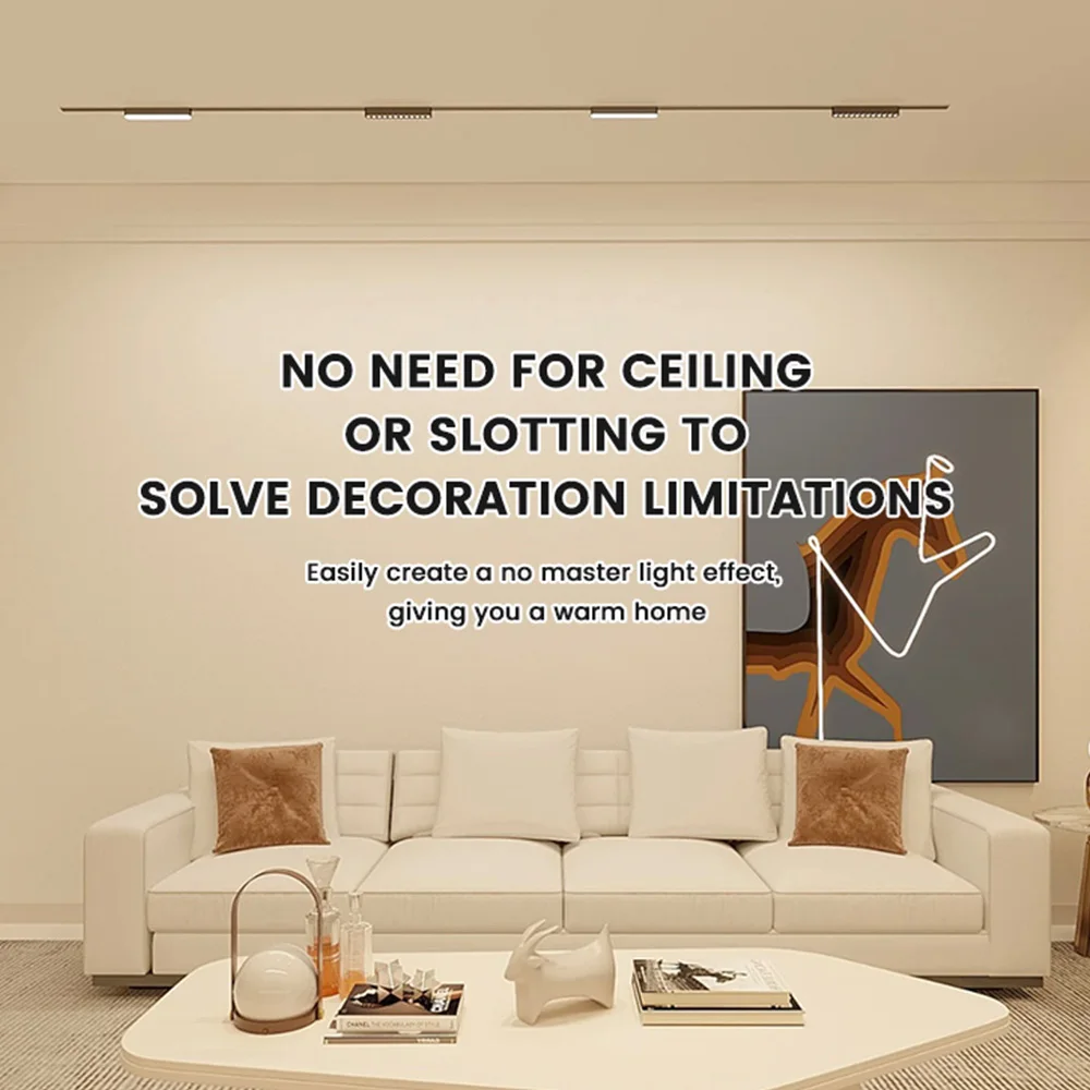 Exhibition Hall Ultra-Thin Magnetic System Factory 220V Indoor Led Aluminum 9 Modern Magnetic Rail Grille Light