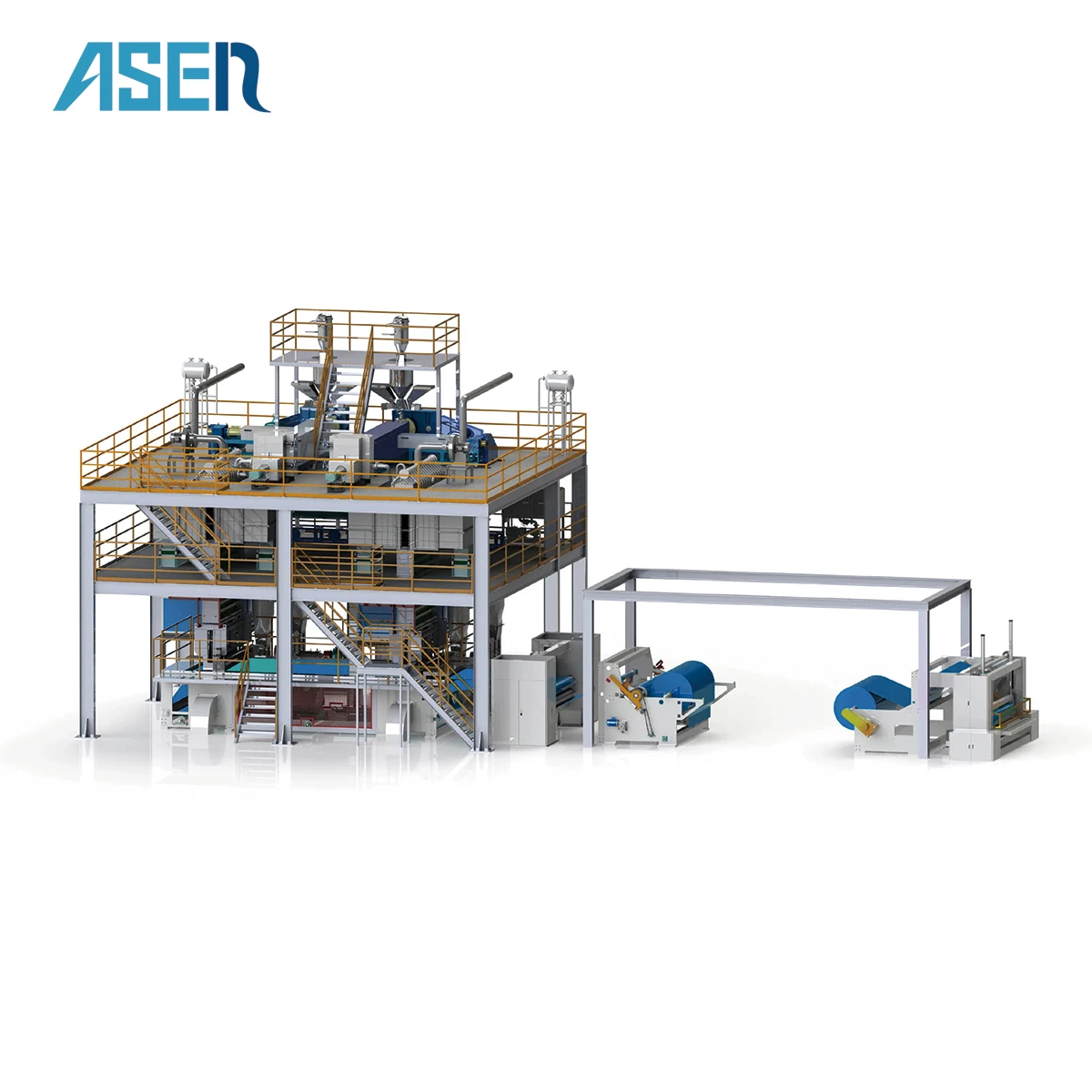 2400MM SS spunbond nonwoven fabric machine  Maquina de tela no tejida