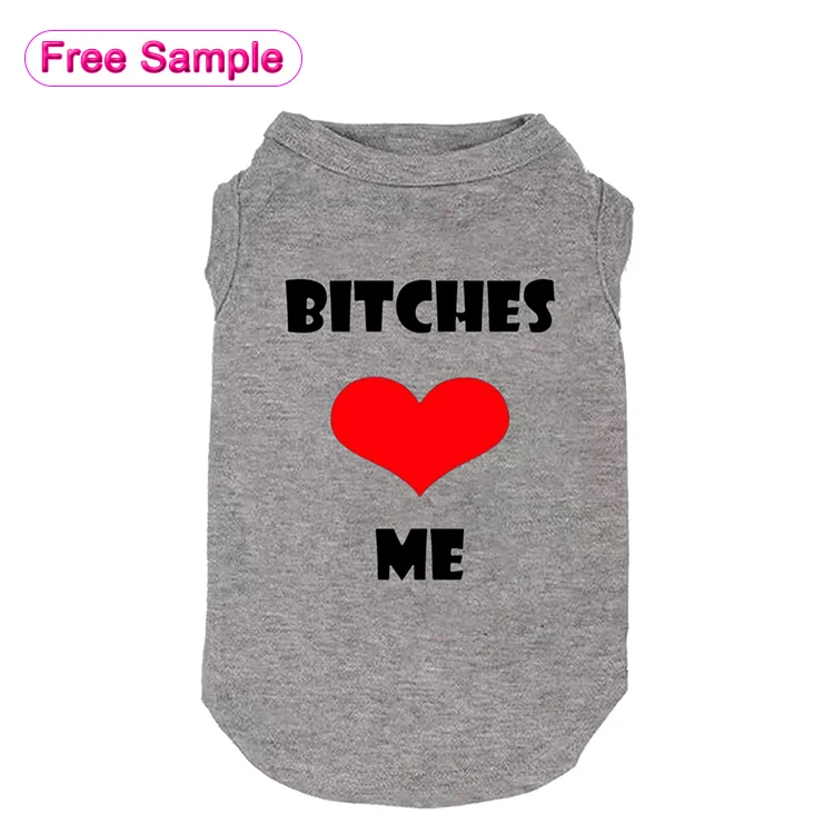 OEM ODM summer fashion dog shirts blank clothes cotton