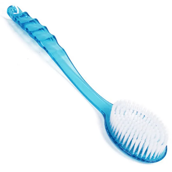 
Bathroom Shower Long Handle Soft Scrubber Back Brush with massage point 