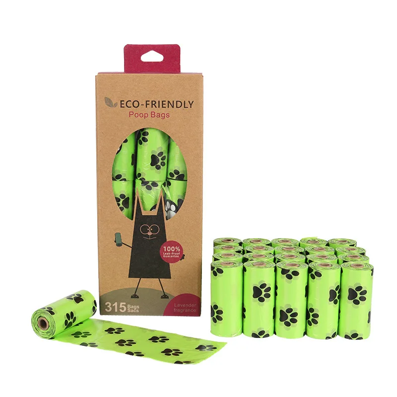 Disposable Pet Poop Bag Thicken Customized Biodegradable Corn Starch Dog Poop Bag For Pet