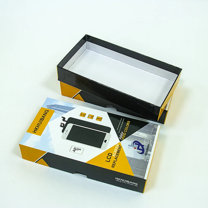 Wholesale luxury mobile phone accessory box gift box supports customized size logo sky and earth cover box
